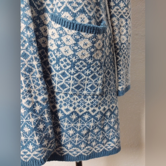 Graniph Japan Lady F Knit Long Cardigan Sweater Size Medium - Picture 8 of 14